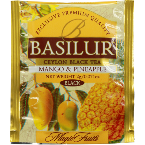 Basilur Mango and Pineapple / Манго и Ананас (100 пакетиков по 2 г)