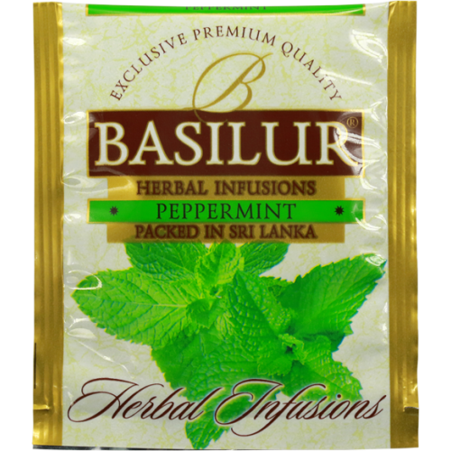 Basilur Peppermint / Мята (100 пакетиков по 2 г)