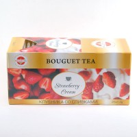 Bouguet tea Strawberry-Cream / Клубника со сливками (25 пакетиков по 2.4 г)